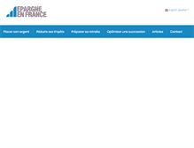 Tablet Screenshot of epargne-en-france.com